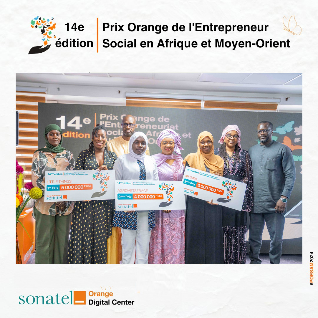 Prix Orange de l’Entrepreneur Social_POESAM_lauréats 2024_ Sonatel